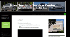 Desktop Screenshot of mikesnyderservicecenter.com